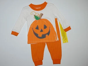 Schlafanzug~USA~Nachtwäsche~62-68~Kürbis~Place~Halloween~orange~Zweiteiler~neu - Bild 1 von 1