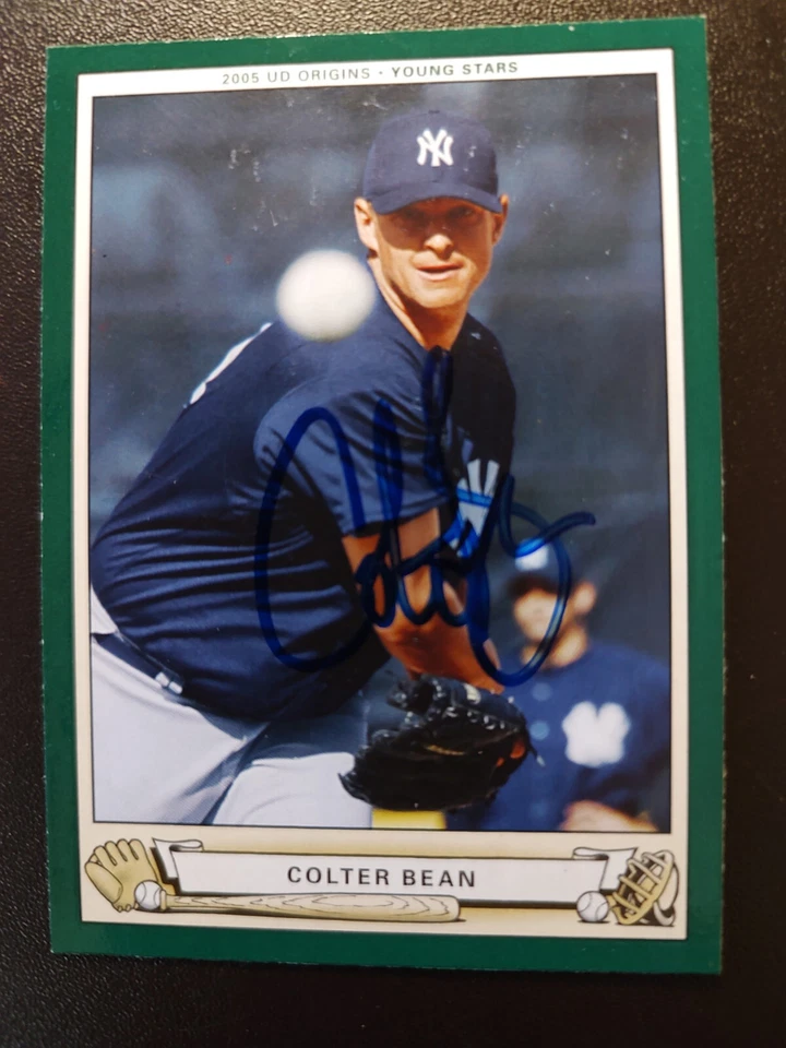 Colter Bean signed autographed 2005 Upper Deck NY Yankees Young Stars #214 card - Image 1 of 2