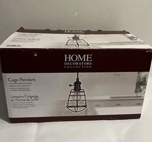 Home Decorators Collection 1-Light Aged Bronze Cage Pendant 607 744 NIB - Picture 1 of 8