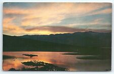 Bad Water Death Valley California CA UNP Chrome Sunset Scenic Postcard
