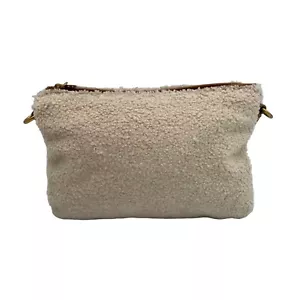 Style & Co Sherpa Faux Fur Double Compartment Crossbody -NWT- - Picture 1 of 12