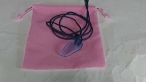 Beach Glass Magatama Pendant 3.8cm(handmade) / purify with Ikasuri shrineswater - Picture 1 of 12