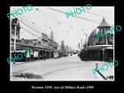 OLD 8x6 HISTORIC PHOTO OF MOSMAN NSW VIEW OF MILITARY ROAD SHOPS c1900