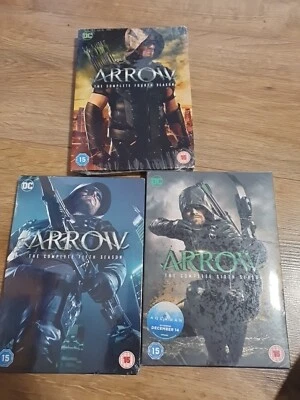 Arrow: Seasons 4, Season  5, Season 6, Region 2 DVD Box Sets New Sealed  - Image 1 of 4
