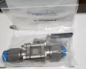 NUEVO Swagelok SS-63TFVCR12-JL Serie 60 Válvula de Bola 3/4 pulgadas FVCR Extremos Palanca de Bloqueo - Imagen 1 de 1