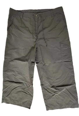 Pantalones cargo para mujer The North Face grandes recortados pierna ancha verde oliva L22 W36 Foto 1 de 4