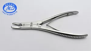 Ruskin Bone Rongeur, mordida de 4 mm, curvada de 7", doble acción, o instrumentos quirúrgicos - Imagen 1 de 10