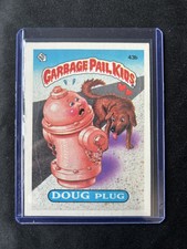 Vintage Garbage Pail Kids! Series 2 Card # 43b DOUG PLUG, Gloss Back