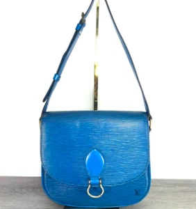 Louis Vuitton Epi Mini Saint Cloud Blue M52215 Crossbody Shoulder Bag - Picture 1 of 22