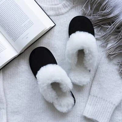 Hollert Damen Lammfell Hausschuhe MALIBU Pantoffeln Puschen Merino Schaffell