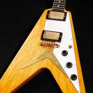 Gibson Custom Shop 1958 Korina Flying V Reissue VOS Natural White Pickguard S N: - Picture 1 of 11