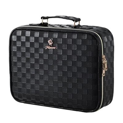 Bolsa de Maquillaje con Espejo Iluminado LED 12.2 IN Bolsa de Maquillaje de Viaje Ajustable Brillante... Foto 1 de 4