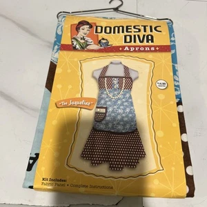 NIP Domestic Diva Vintage Style Complete Apron Sewing Kit "The Jaqueline” - Picture 1 of 3