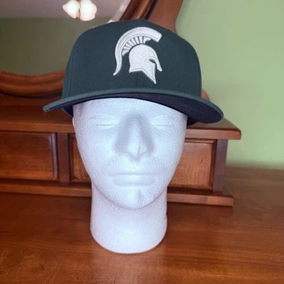 Chapéu de beisebol Nike Michigan State verde clássico 99 ajuste seco swish msu logotipo ajuste - Imagem 1 de 4