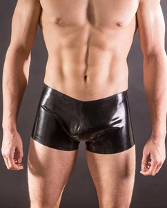 Rubber SPORTS SHORTS. 30"/76cm waist Black 0.5mm medium weight latex - Picture 1 of 3