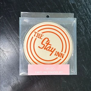 Set sottobicchieri Ban.do 'The Stay Inn' arancione e crema - Foto 1 di 6
