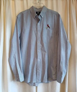 Cutter & Buck Men's Size M Arizona Cardinals Striped Embroidered Shirt - Picture 1 of 8