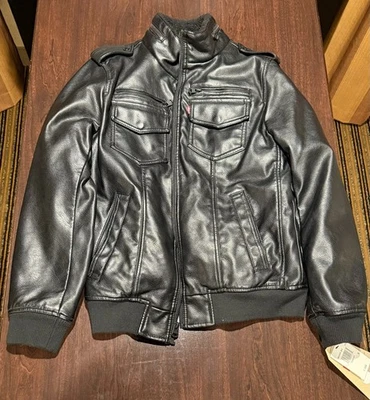 Levi's 男式皮革夹克 S 码 — 第 1/4 张图片