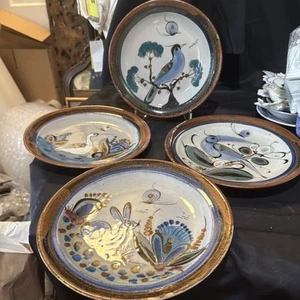 ken edwards el palomar mexico pottery Set Of 4 Dinner Plates 10 In - Picture 1 of 12