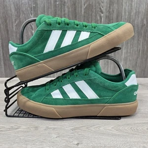 Adidas Court TNS Premiere Größe UK 9,5 grün Wildleder Gummi weiß Turnschuhe Schuhe  - Bild 1 von 17