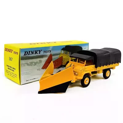 Dinky Toys 1/43 Die-cast Alloy Snow Plow Truck, Winter Scene Vehicle for Collect - Image 1 of 4