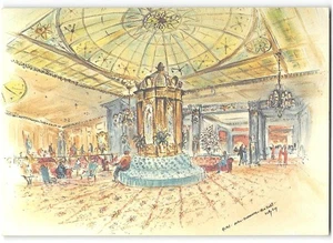 New York City HOTEL INTERCONTINENTAL Betty Guy Manhattan 4x6 Vintage Postcard - Picture 1 of 2