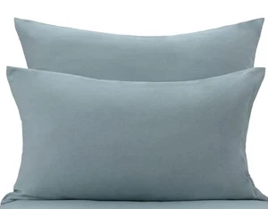 URBANARA 6 x Flanellkissenbezug- Montrose Grüngrau, 40x80cm, 100% Baumwolle - Bild 1 von 4