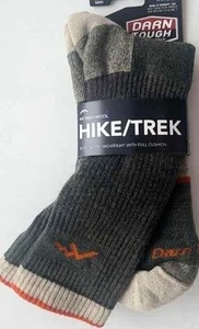 CALZINI STIVALI NUOVI CON ETICHETTE DARN HARD HIKE/TREK HIKER LANA MERINO OLIVA, M, MEDIUM 1405 - Foto 1 di 1
