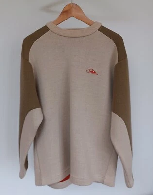 Rare Mens Brown & Cream Quiksilver Inferno Sweater CMPU 2105 Lined Ski Snowboard - Image 1 of 4