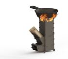 Portable Rocket Wood Stove, Stainless Steel, Folding Stove, Made In Ukraine