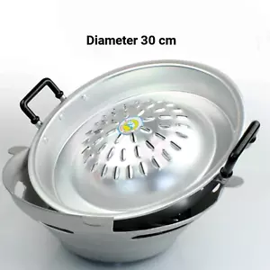 Thai BBQ Grill Pan with Stove Traditional Korean BBQ Mu Kratha Cooker Size 30 CM - Picture 1 of 6