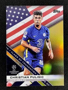 2021-22 Topps UCL Sammlung Flags of Foundation Gold #/50 Christian Pulisic - Bild 1 von 2