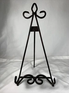 Photo, Picture, Plate Bowl Book Stand  Metal  14" Tall x 7" wide - Picture 1 of 8