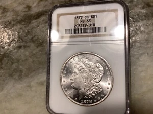 1878-CC Silver Morgan Dollar MS63 - Picture 1 of 2