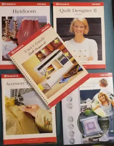 HUSQVARNA VIKING DESIGNER 2 INSTRUCTION MANUAL / GUIDE / WORKBOOK PLUS +5 BOOKS - Picture 1 of 7