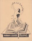 Exlibris Ex Libris Cliché Karl Robert Rädler 1881-1940 Libro Nudo Femminile Atto