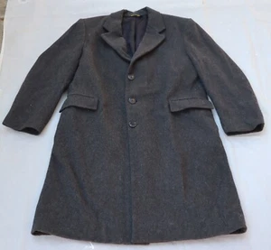 Vintage B.W. HARRIS 100% All Pure Wool coat size L (USA) check measurements - Picture 1 of 11