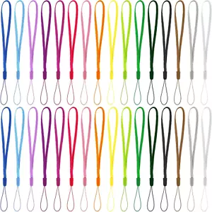 32 Pcs 7 Inch Colorful Hand Wrist Strap Lanyard for USB Keys Flash Drive - Picture 1 of 7