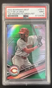 Elly De La Cruz /99 - 2022 Bowman's Best Top Prospects Green Refractor - Picture 1 of 2