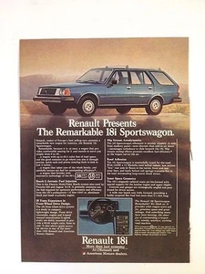 1981 Renault 18i Sportswagon Print Ad  - Picture 1 of 2