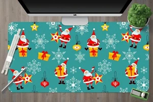 3D Yellow Five Point Ste M43 Christmas Non-Slip Desk Keyboard Pad On - Picture 1 of 8