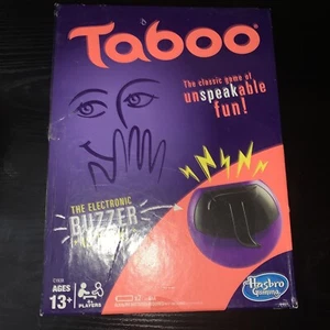 Taboo The Classic Game Of Unspeakable Fun w/ Electronic Buzzer - NEW Open Box  - Picture 1 of 3