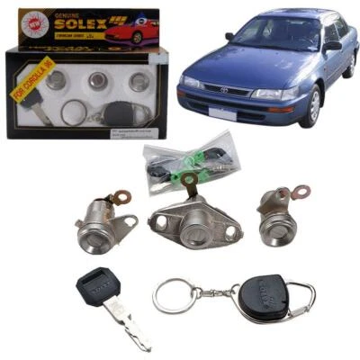 Toyota Corolla AE100 1996 Solex cerradura de puerta seguridad cilindro de llave plana Foto 1 de 4