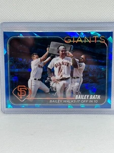 2024 TOPPS CHROME SAPPHIRE BAILEY BATH #358 GIANTS - Picture 1 of 2