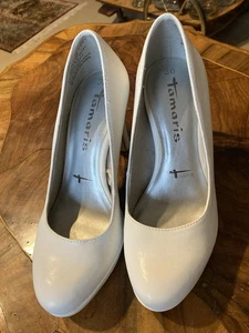 Edle SCHUHE 36 Damenschuhe Pumps Kunst Leder Neu,  „Tamaris“, Schönheitsfehler. - Bild 1 von 7