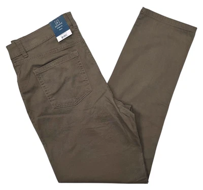 George #11900 NUEVO Pantalones Para Hombre Marrón Elastizados Premium 5 Bolsillos Pierna Recta Foto 1 de 3
