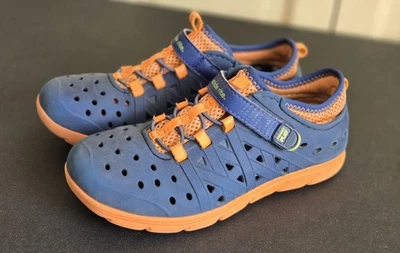 Туфли Stride Rite Made2Play молодежные размер 1 Phibian синие и оранжевые - Изображение 1 из 3