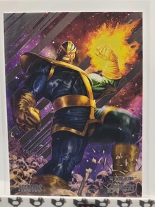 22' Fleer Ultra Avengers Trading Card Silver Foil #76 Thanos - Bild 1 von 2