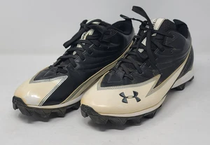 Under Armour Black White Baseball Sports Cleats Men's Shoes Size US 11 - Picture 1 of 15