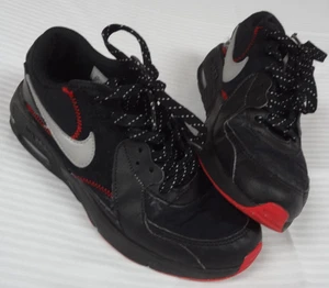 Nike Air Max Excee “Bred” Black Metallic Silver Red Boys Youth 4.5Y Shoes - Picture 1 of 11
